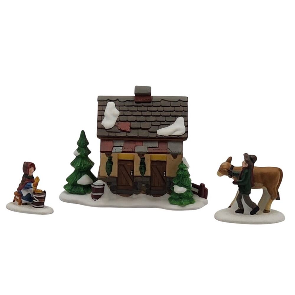 Dept 56 Tending the New Calves Heritage Village Collection in Original box VTG